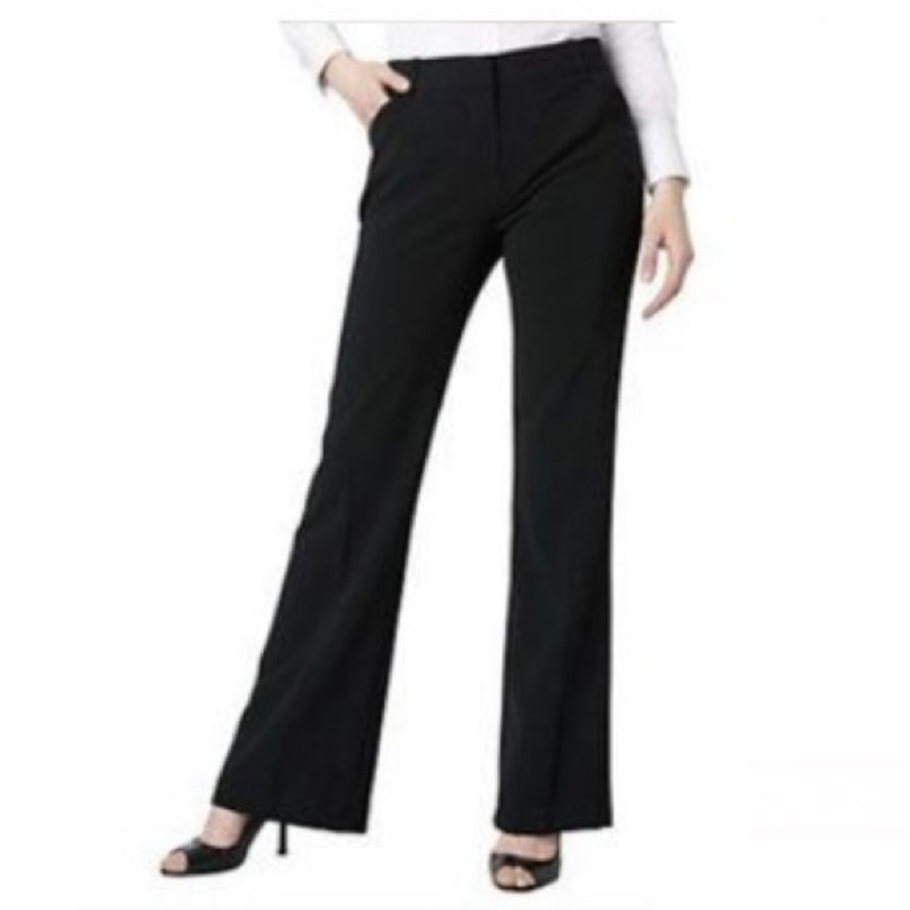 NWT A. Byer Magic Waist Professional Straight Leg Black Pants